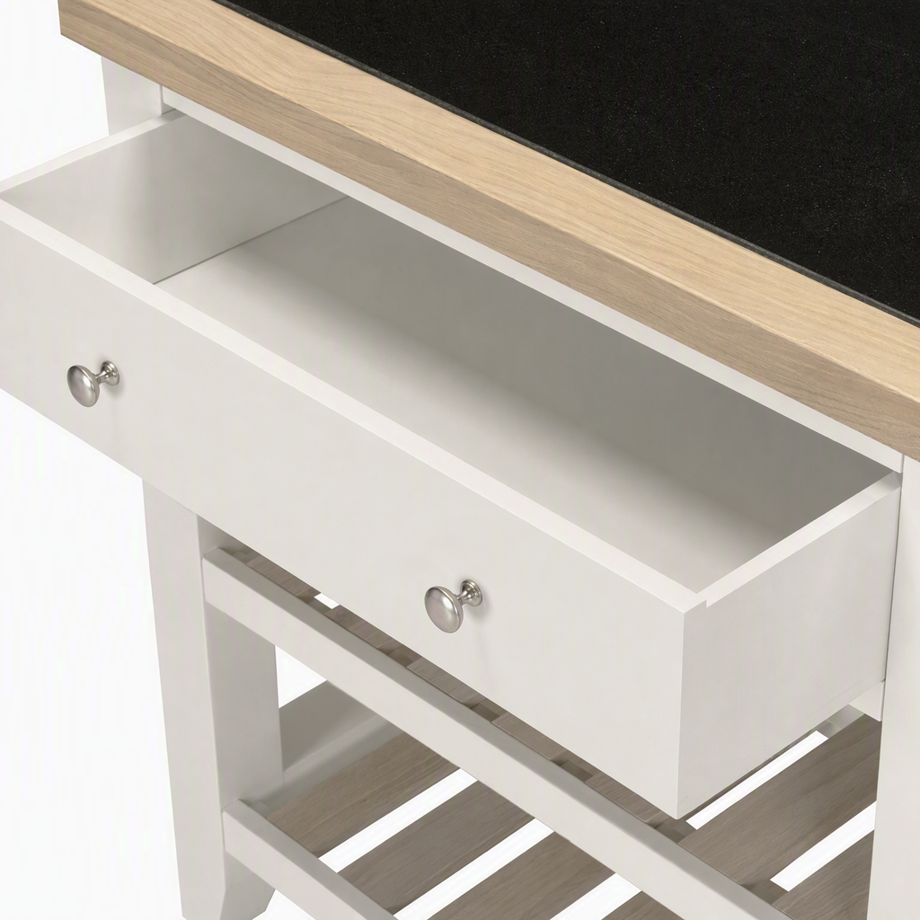 Bibury Small Kitchen Island in Painted / Oak