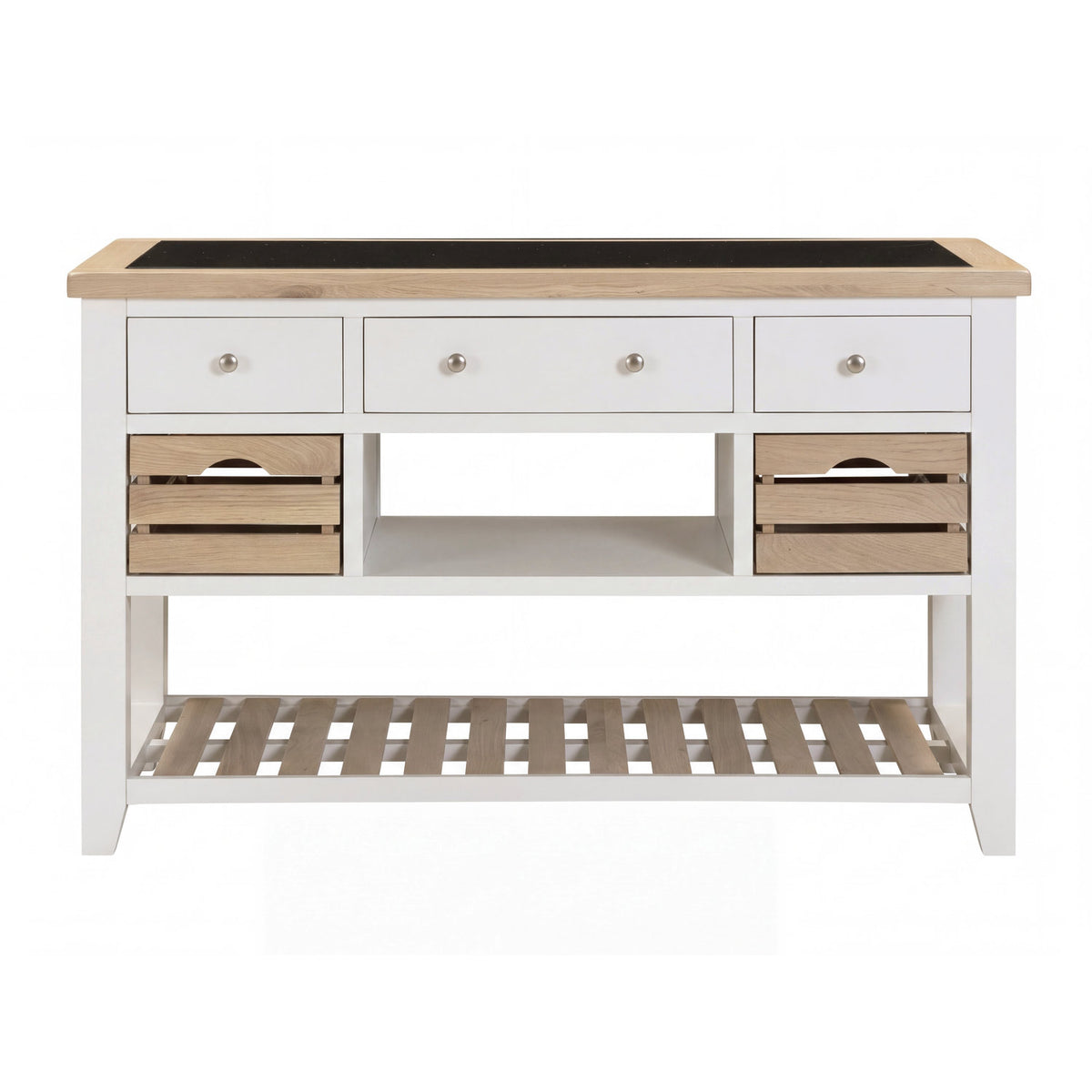 Bibury Large Kitchen Island in Painted / Oak