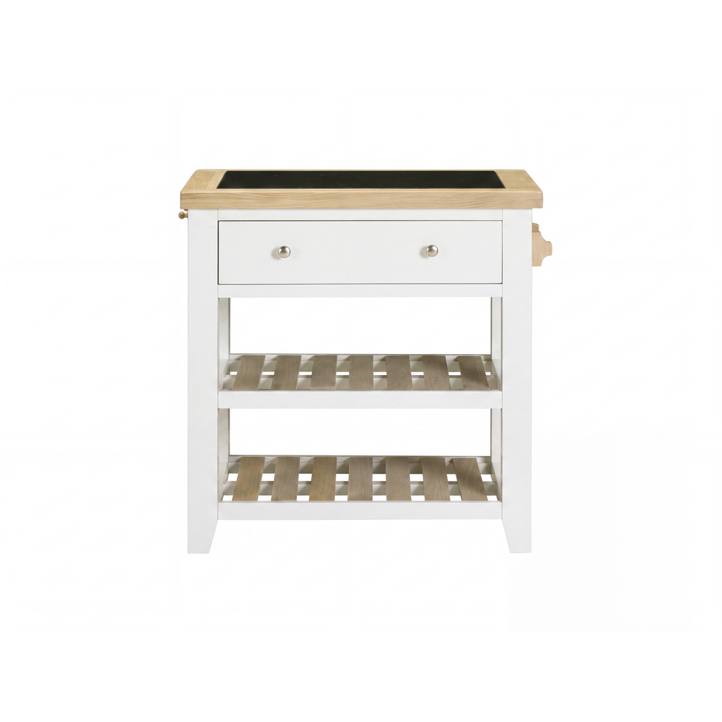 Bibury Small Kitchen Island in Painted / Oak