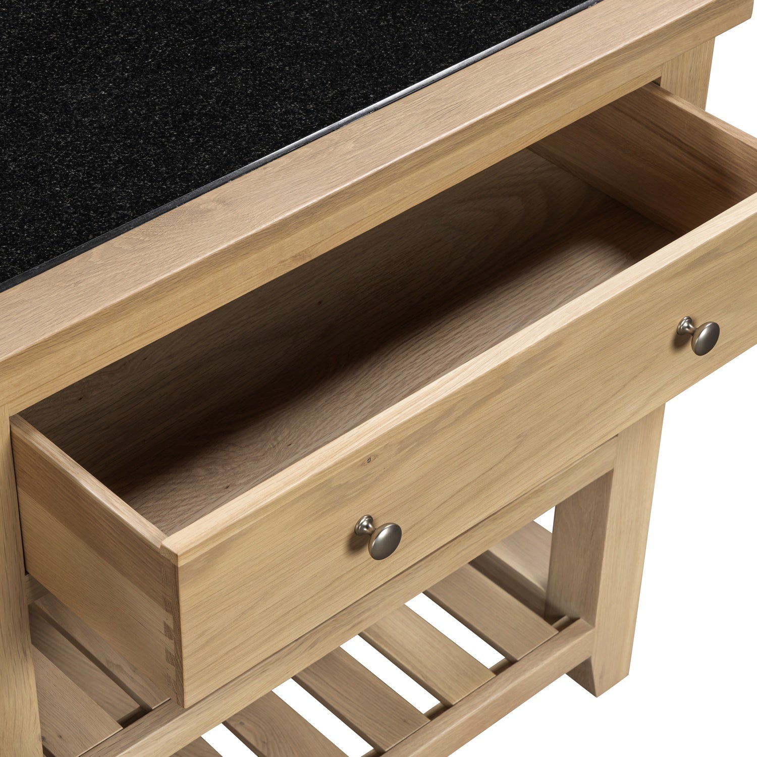 Bibury Small Kitchen Island in Natural Oak