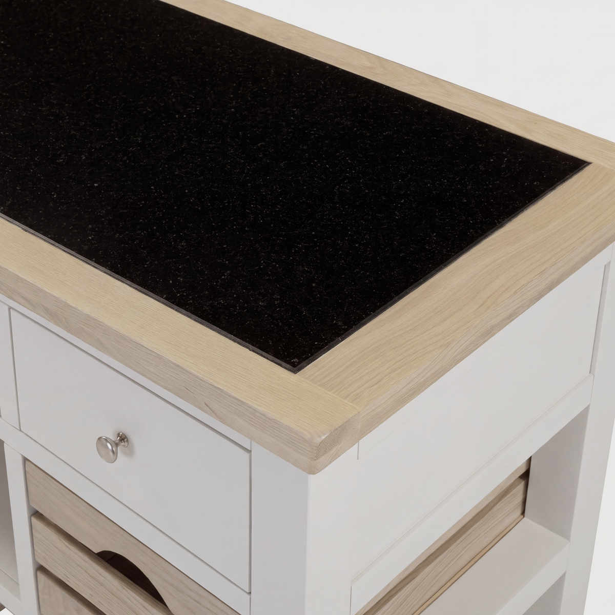 Bibury Large Kitchen Island in Painted / Oak