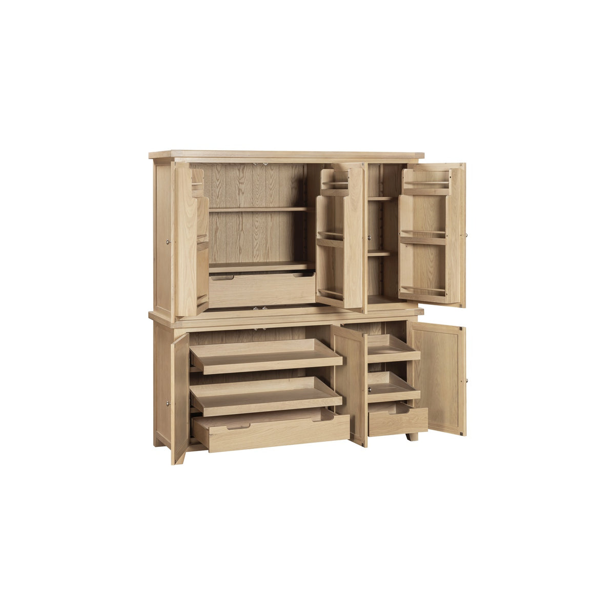 Bibury Triple Larder in Natural Oak