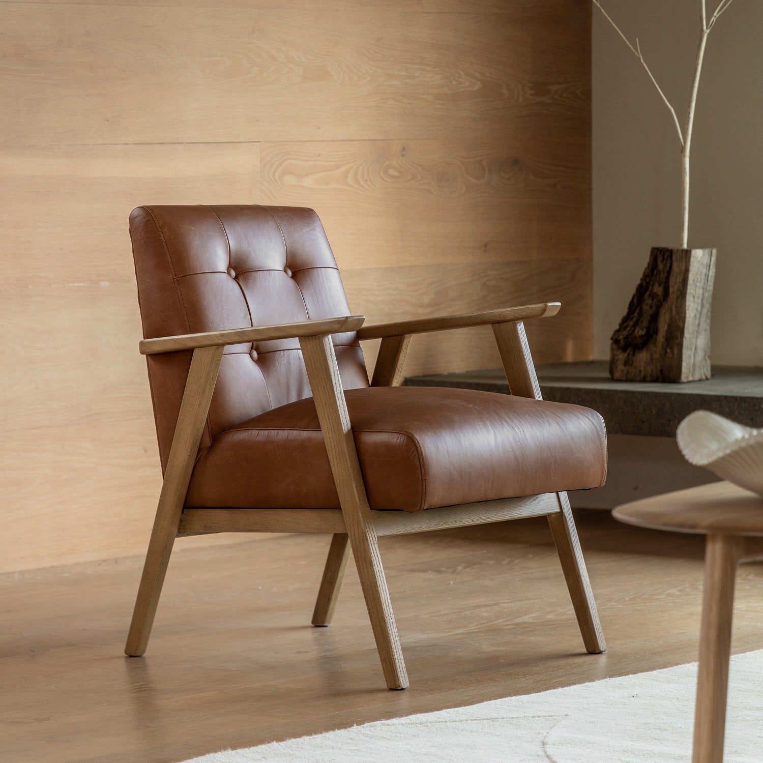 Blackhall Armchair Antique Brown Leather
