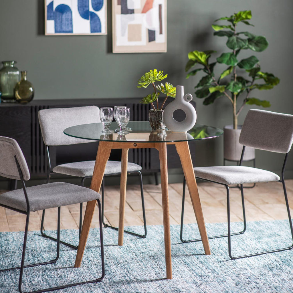 Blair Round Dining Table Oak