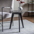 Blair Round Side Table Black