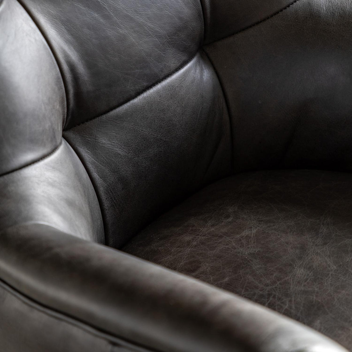 Bristol Swivel Chair Antique Ebony