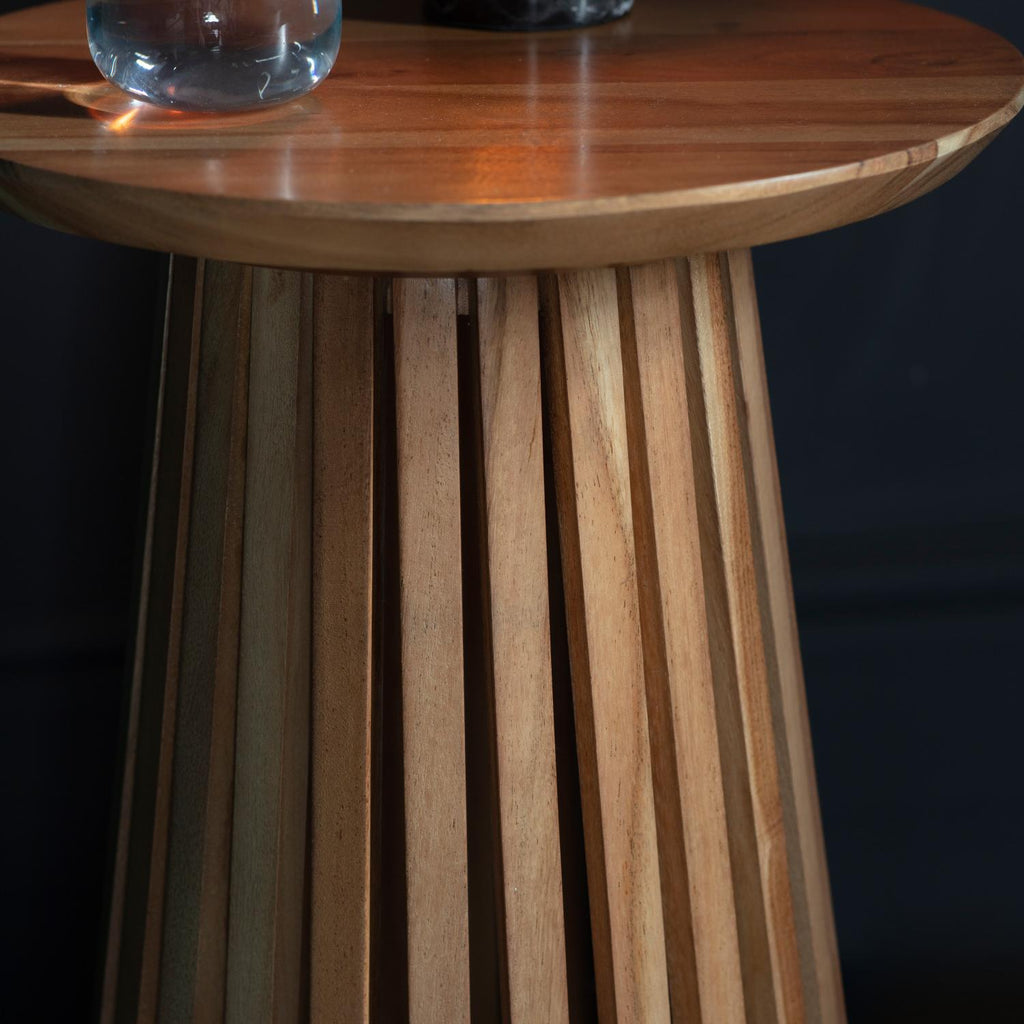 Brookland Slatted Side Table