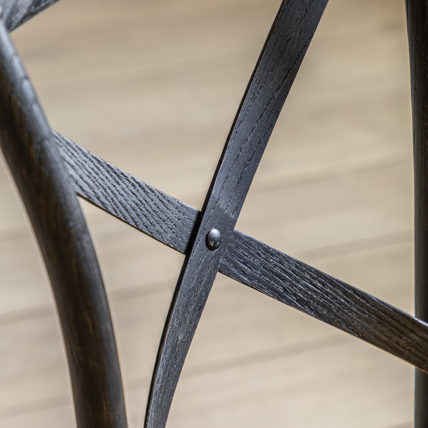 Cafe Chair Black/Rattan (2pk)