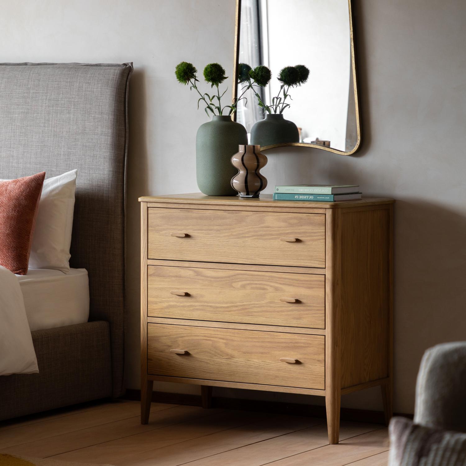 Camden 3 Drawer Chest Natural