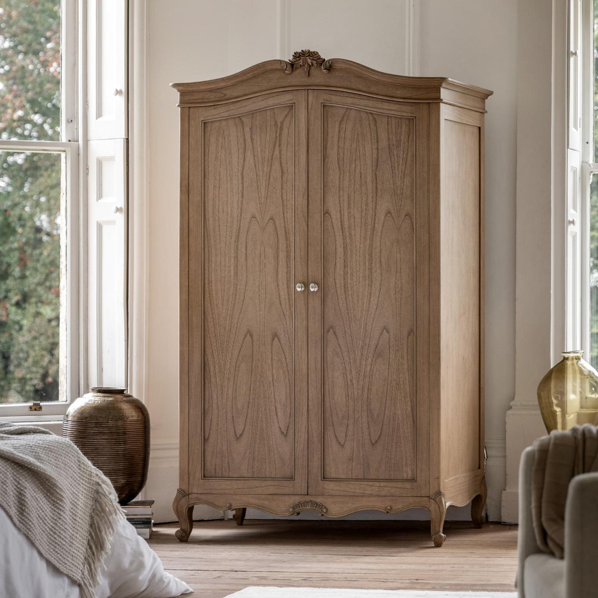 Chic 2 Door Wardrobe Weathered