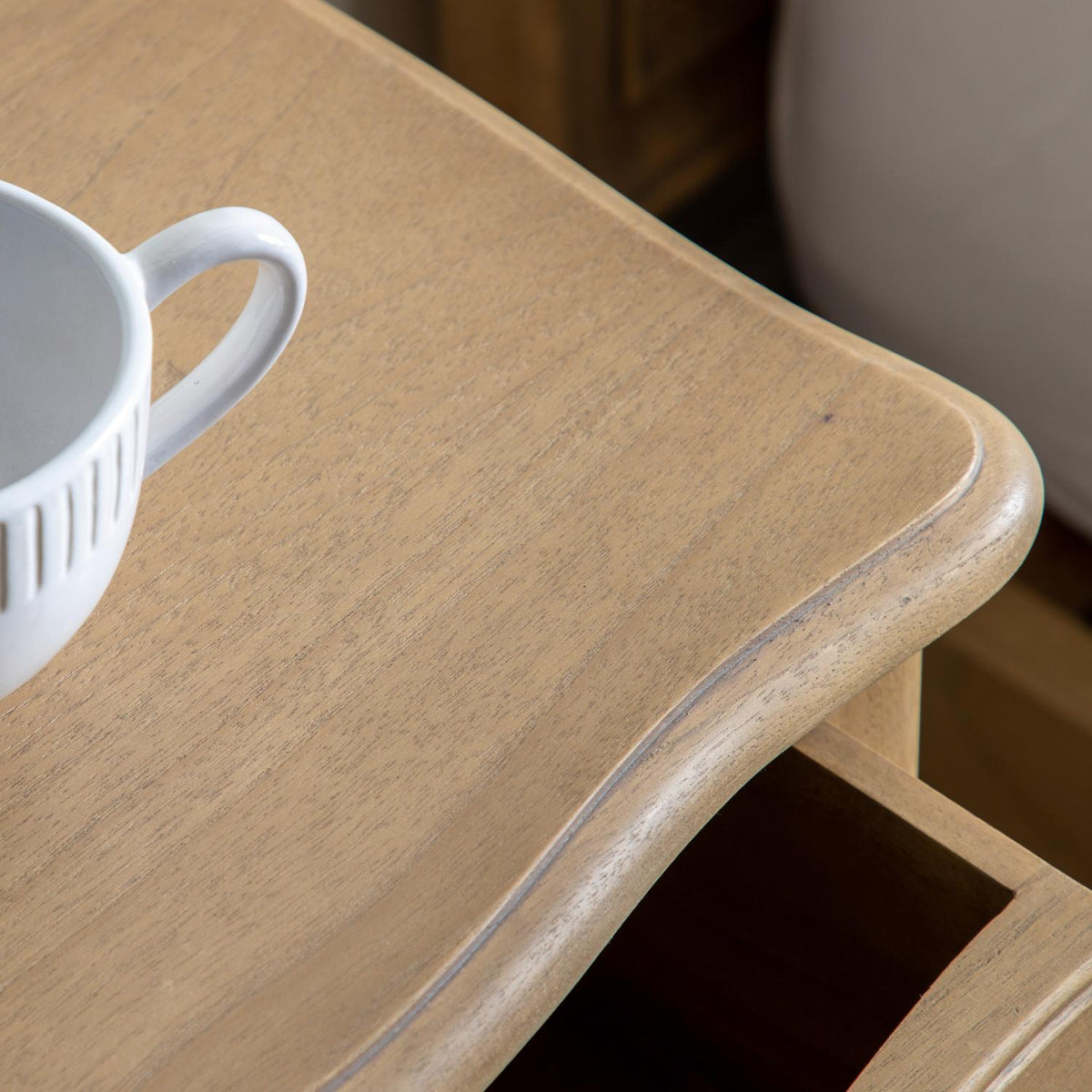 Chic Bedside Table Weathered
