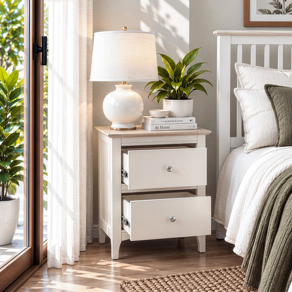 Chiltern 2 Drawer Bedside Table