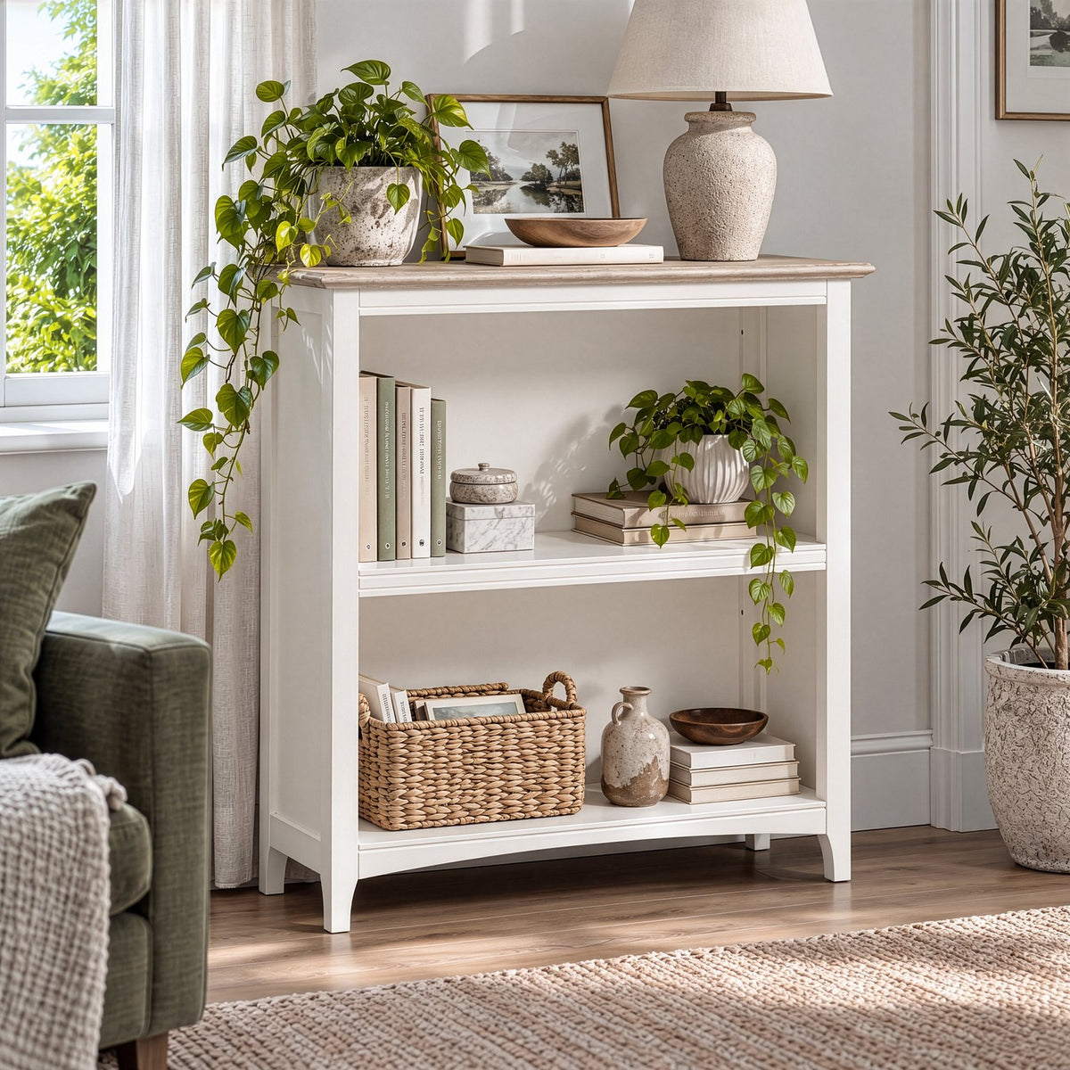Chiltern Small Low Bookcase 1m