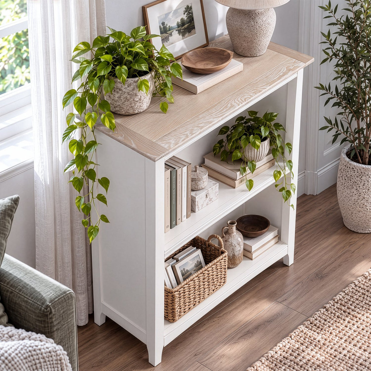Chiltern Small Low Bookcase 1m