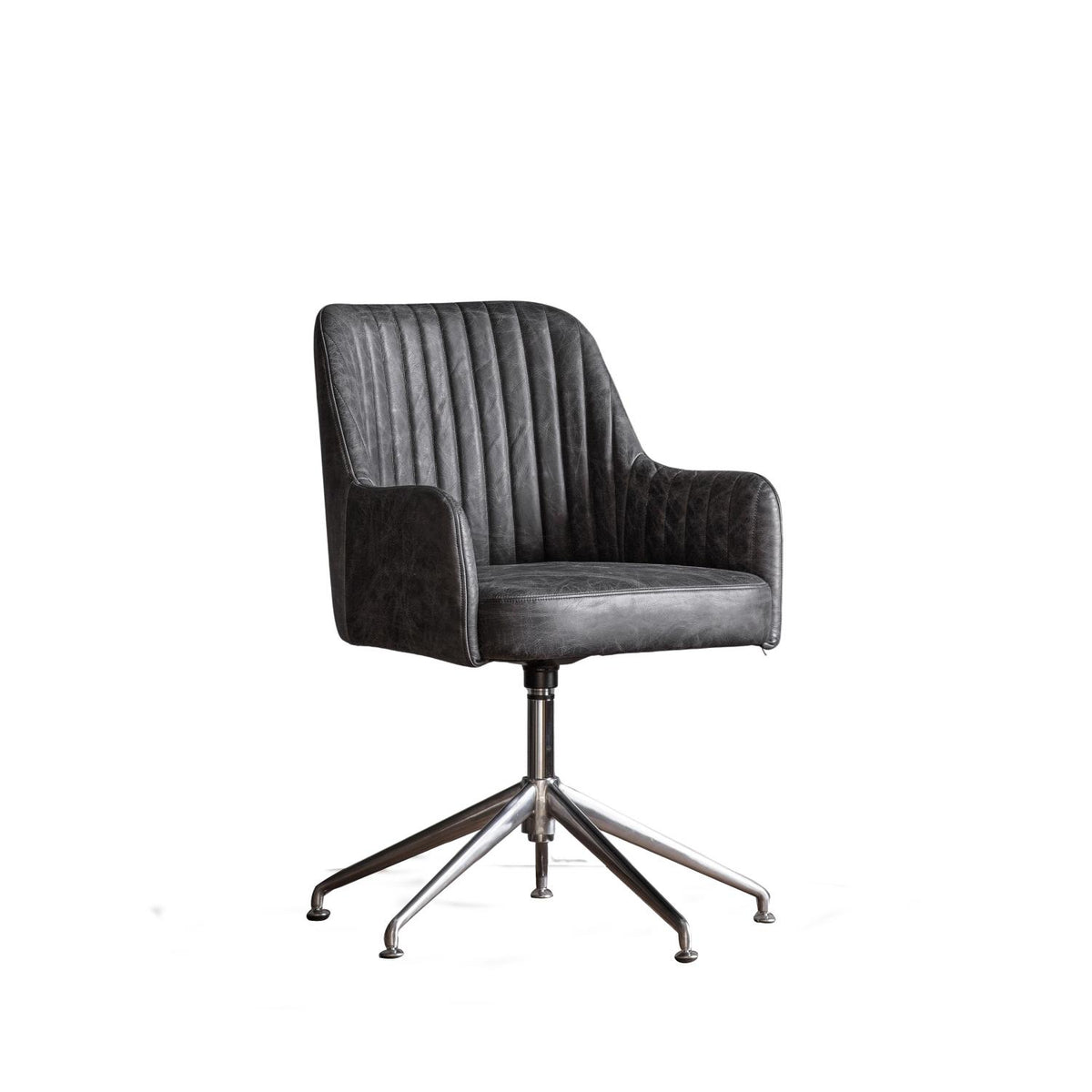 Curie Swivel Chair Antique Ebony
