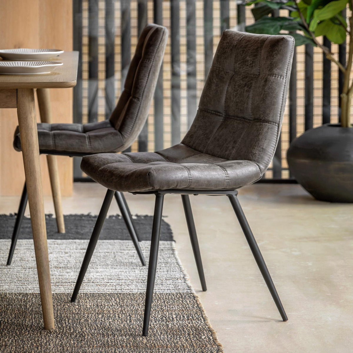 Darwin Grey Chair (2pk)