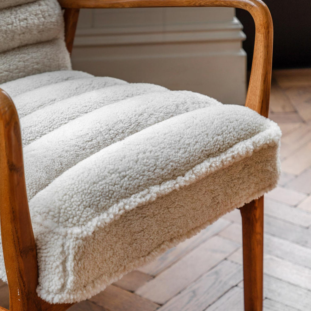 Datsun Armchair Cream Sheepskin