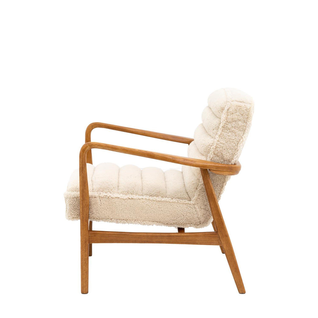Datsun Armchair Cream Sheepskin