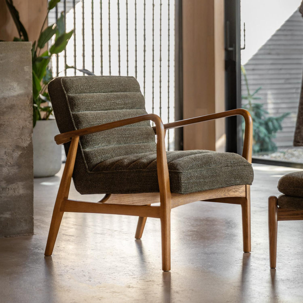 Datsun Armchair Green Boucle