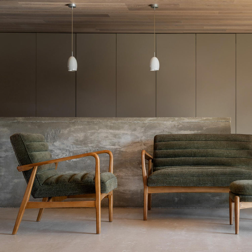 Datsun Armchair Green Boucle