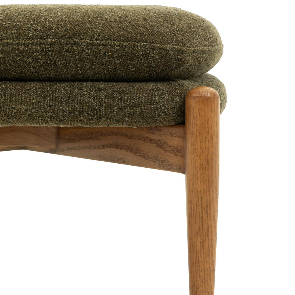 Datsun Footstool Green Boucle