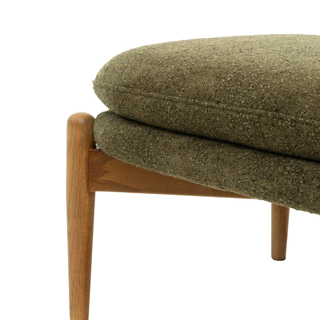 Datsun Footstool Green Boucle