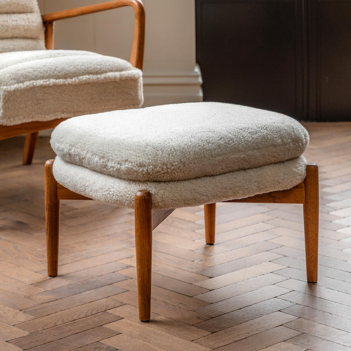 Datsun Footstool Sheepskin