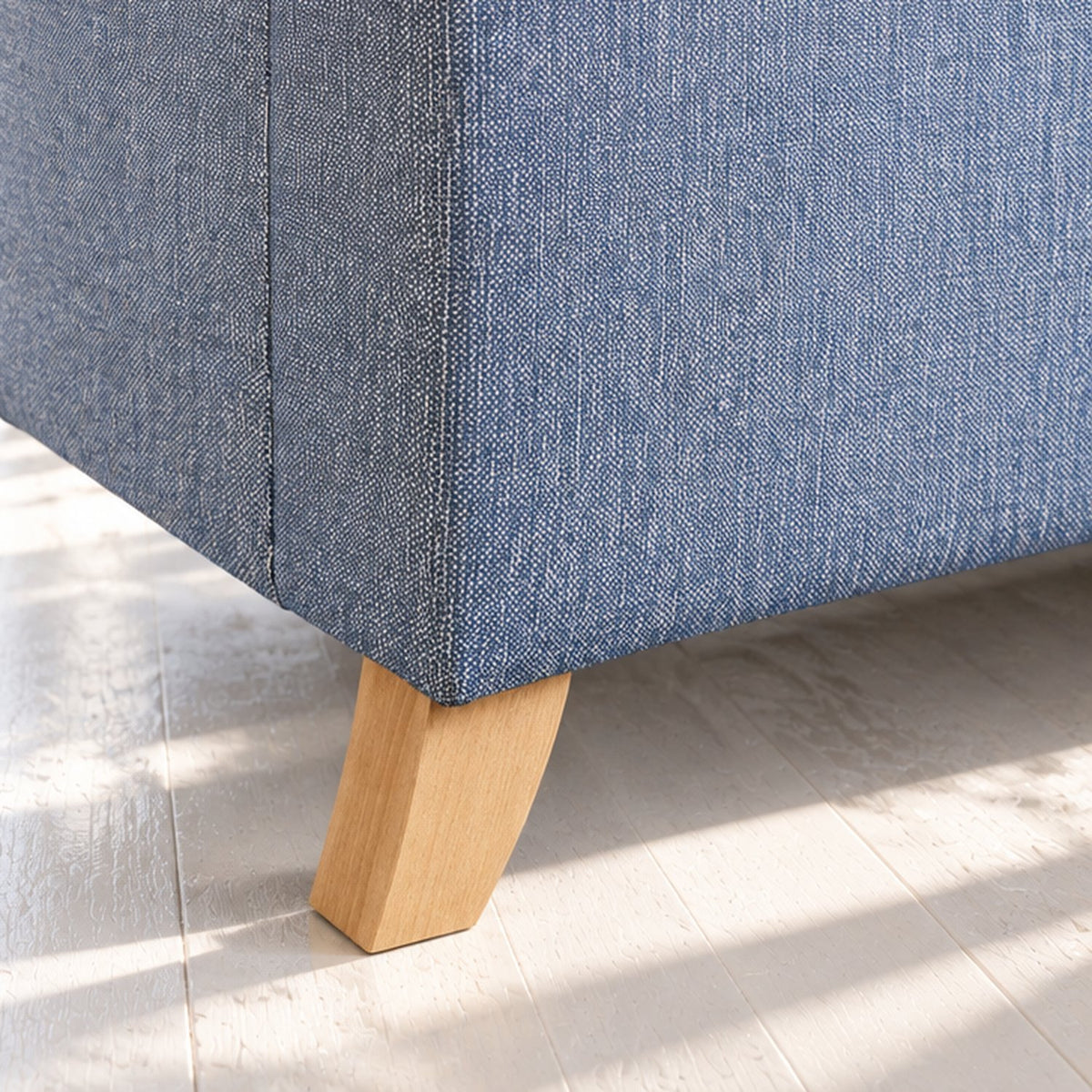Eastbourne Armchair in Navy with Navy Stripe Cushion