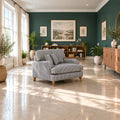 Eastbourne Snuggler in Navy Stripe with Navy Stripe Cushions