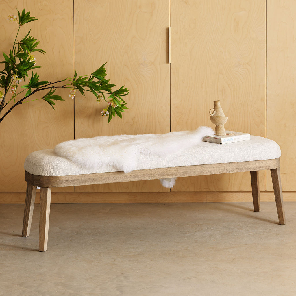 Hampton Dining Bench - Beige