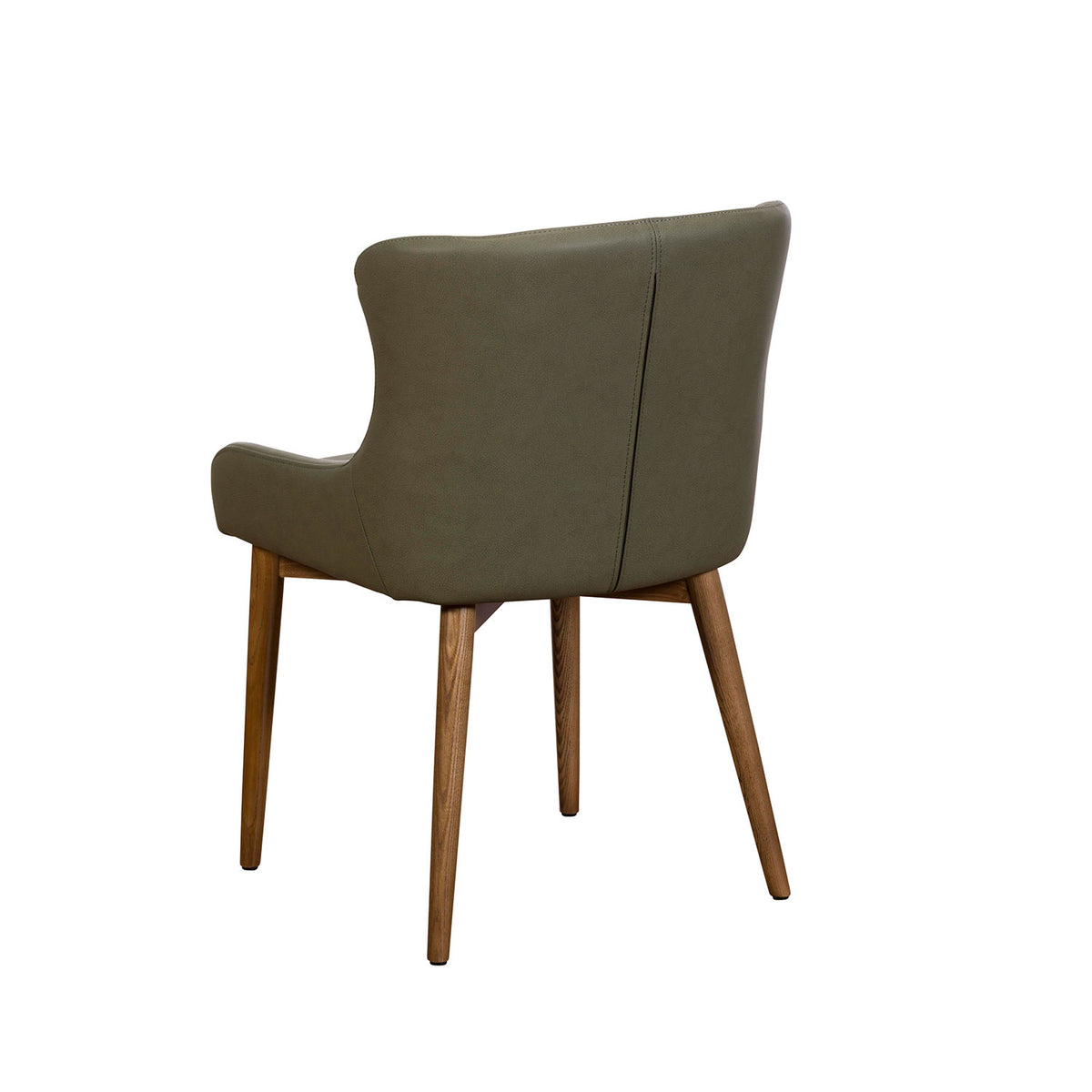 Lucca Dining Chair Wooden Leg - Green