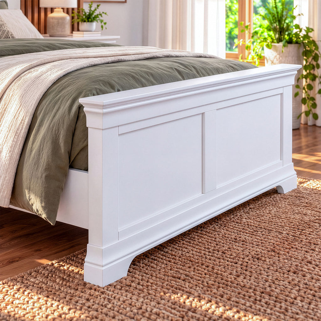 Provence Double Bedframe in white