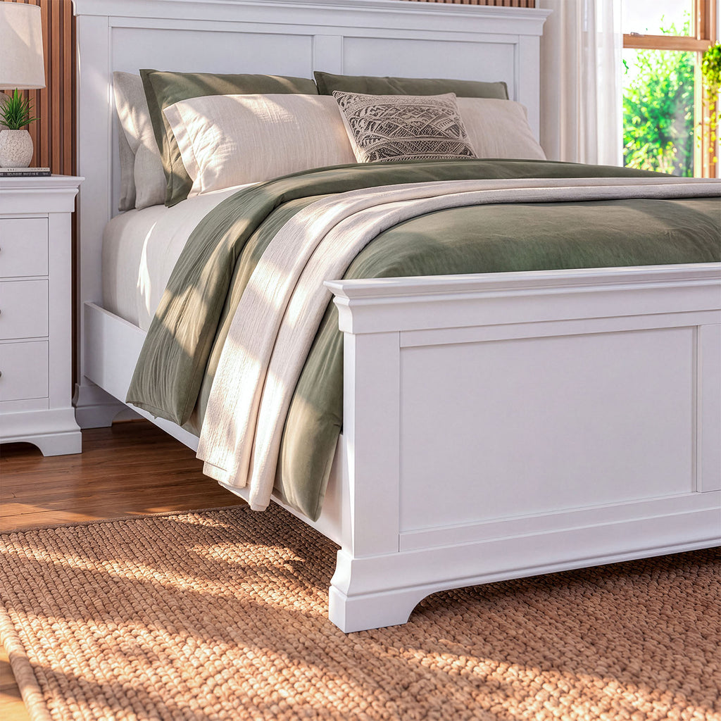Provence King size Bedframe in white