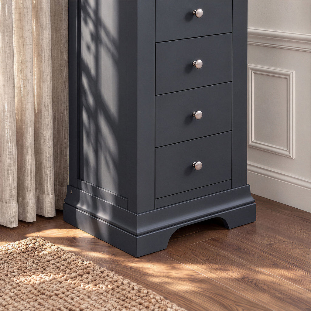 Provence 5 Drawer Chest in Black