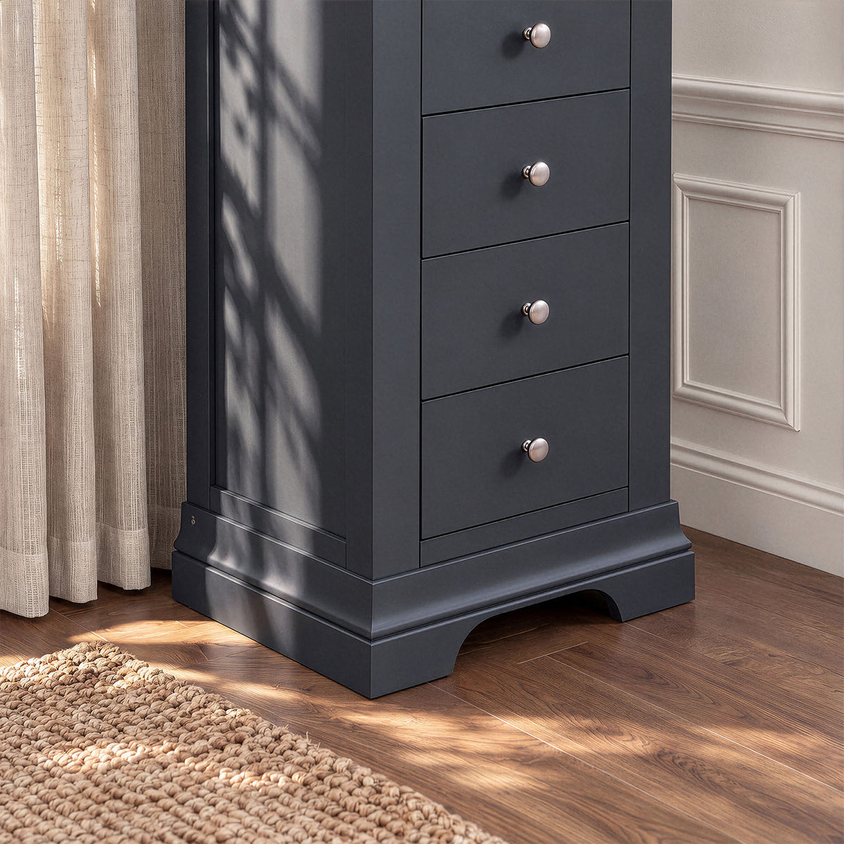 Provence 5 Drawer Chest in Black