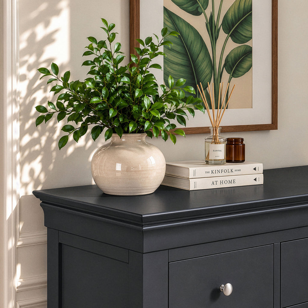 Provence 2 over 3 chest in Black