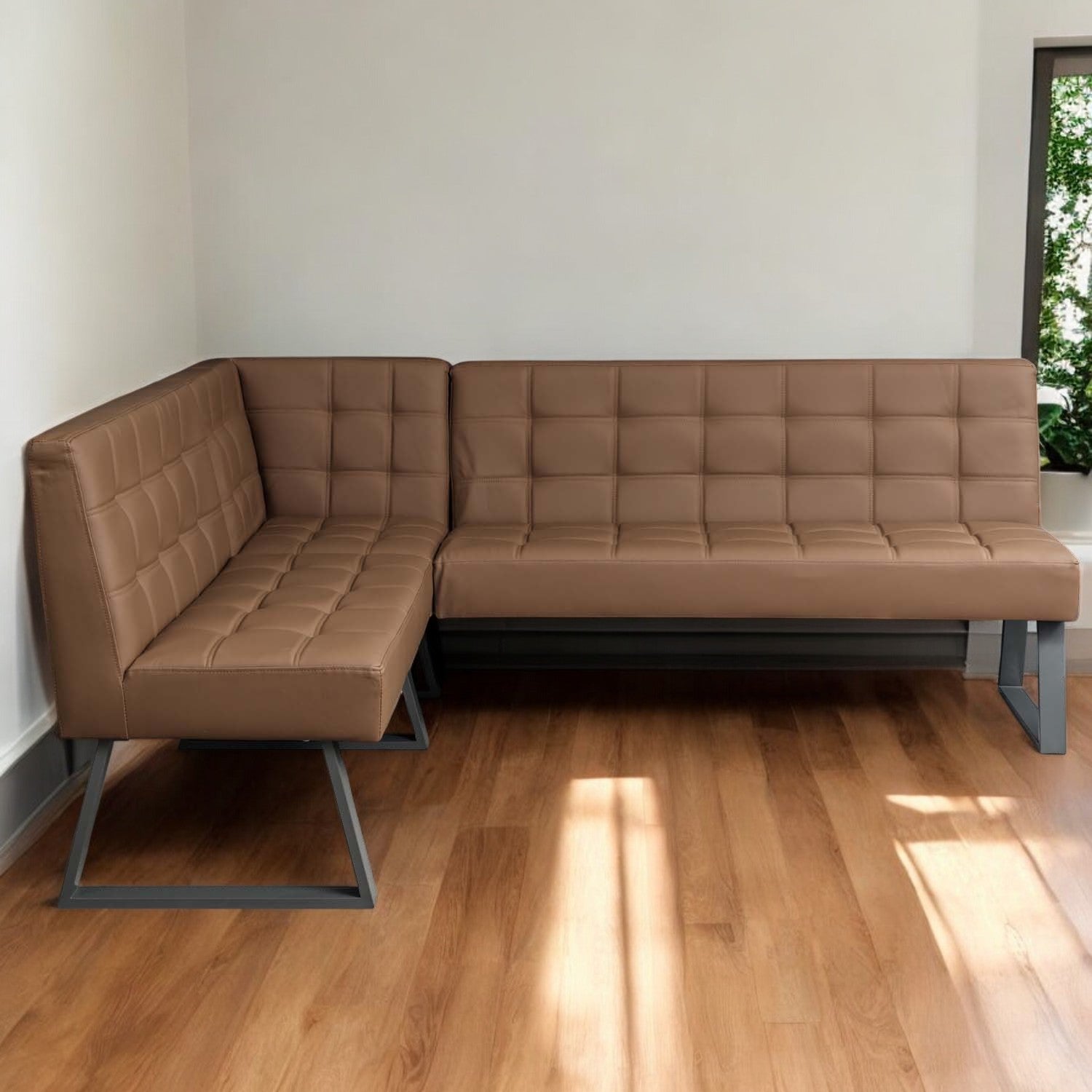 Rubix Corner Bench in Tan