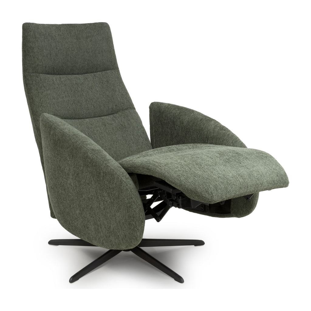 Sicily Green Power Swivel Recliner