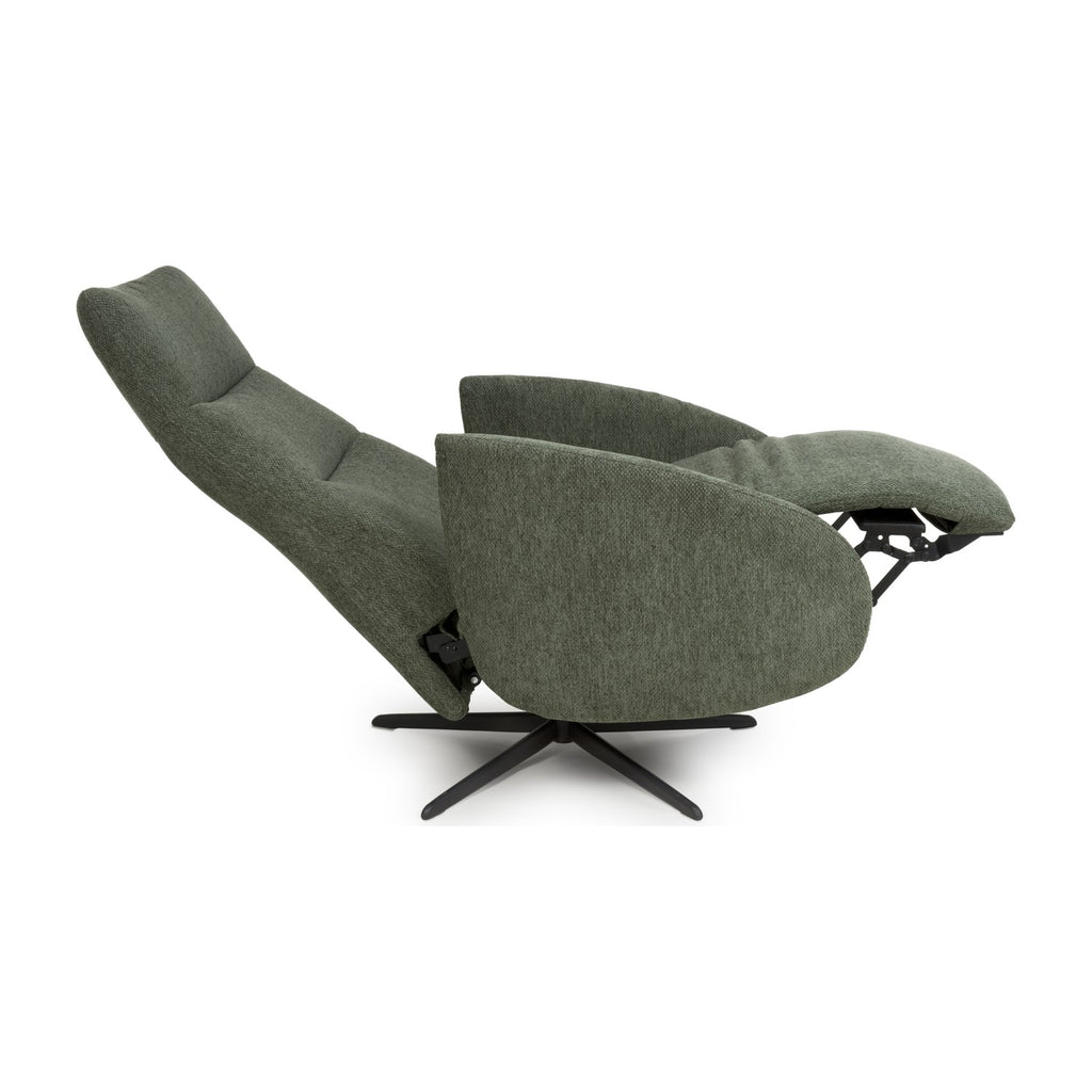 Sicily Green Power Swivel Recliner