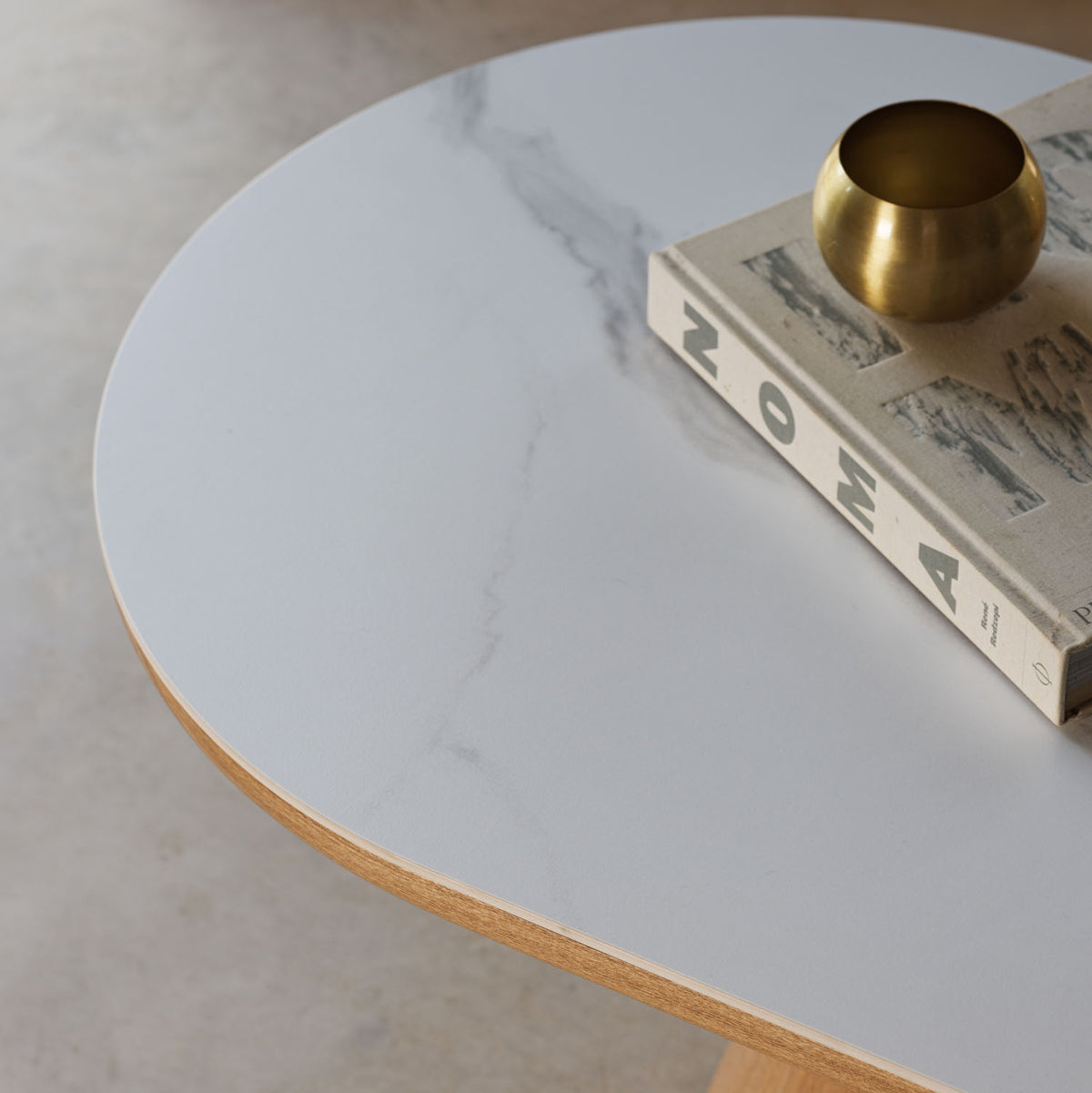Sutton Oval Coffee Table in Ash