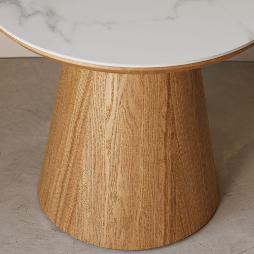 Sutton Round Lamp Table in Ash