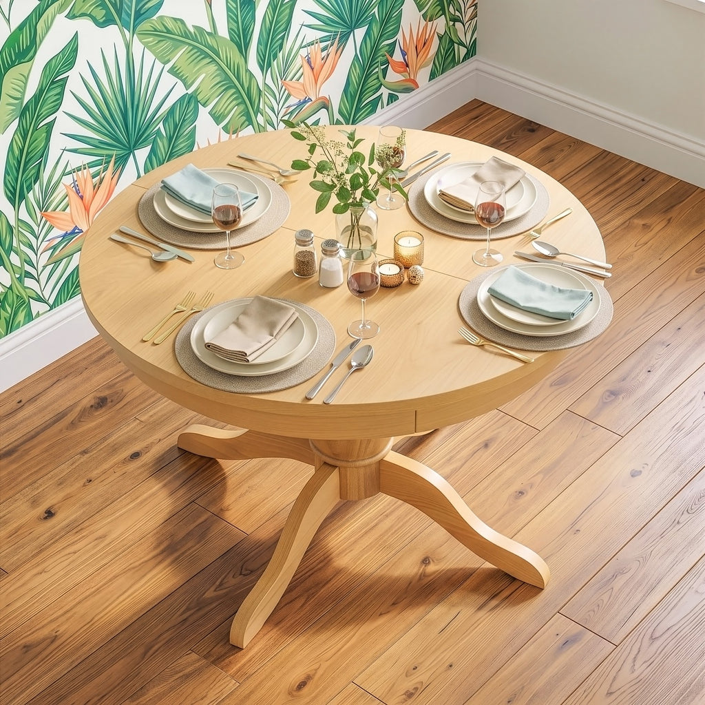 Tavistock 1.1m-1.5m Round Extending Pedestal Table
