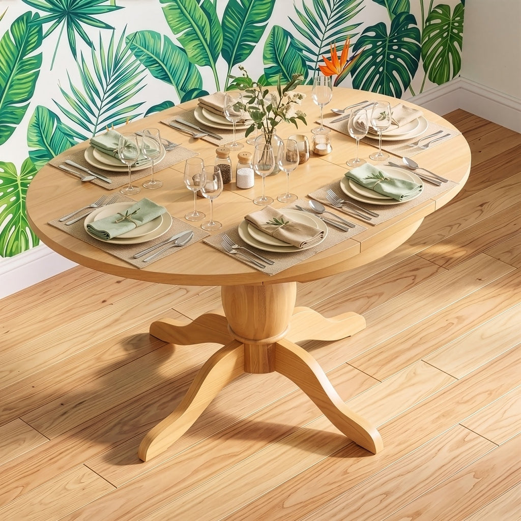 Tavistock 1.1m-1.5m Round Extending Pedestal Table