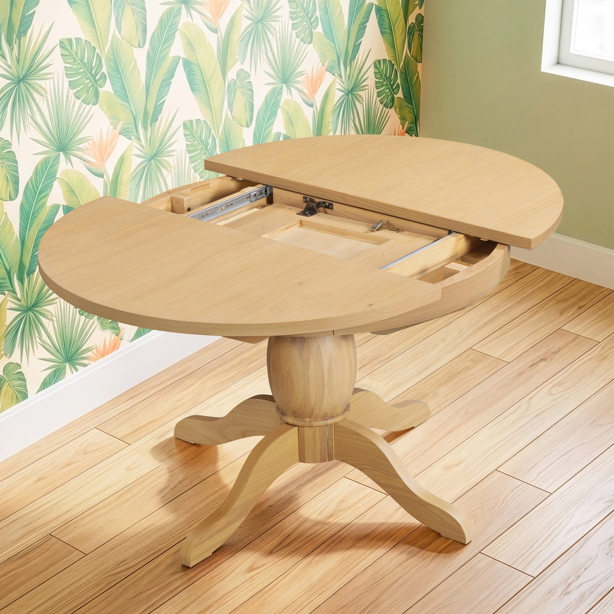 Tavistock 1.1m-1.5m Round Extending Pedestal Table