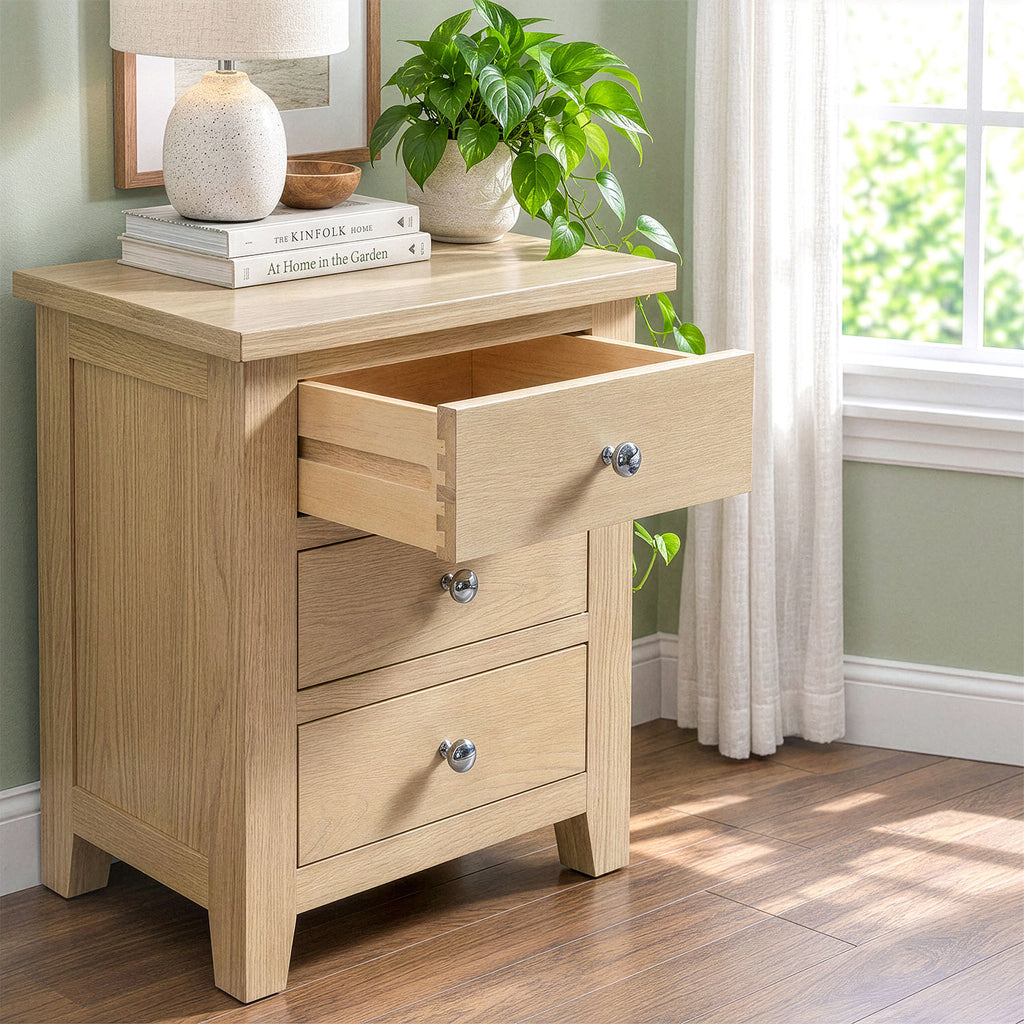 Tavistock 3 Drawer Large Bedside