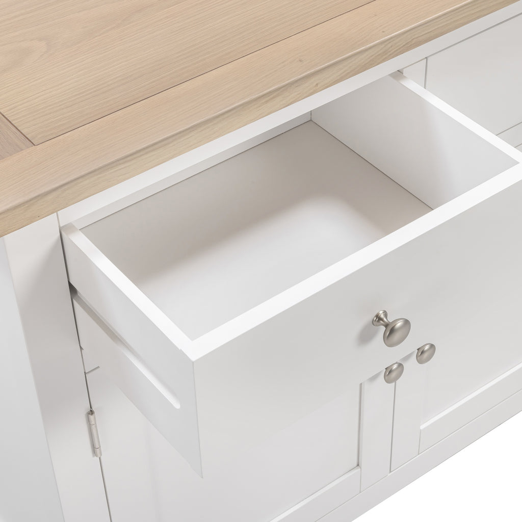 Tetbury 2 Door 2 Drawer Sideboard in Painted / Oak