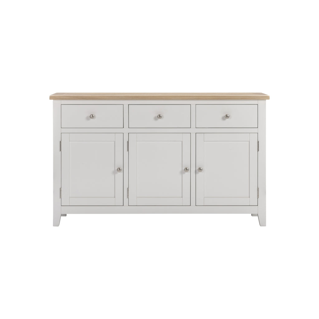 Tetbury 3 Door 3 Drawer Sideboard in Painted / Oak