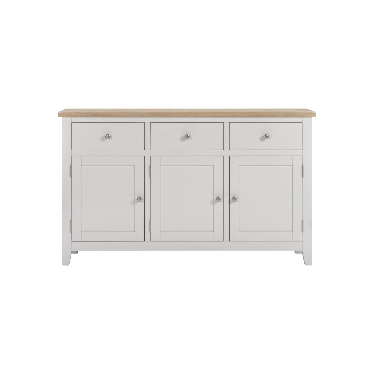 Tetbury 3 Door 3 Drawer Sideboard in Painted / Oak