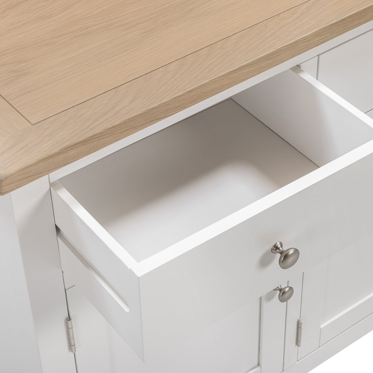 Tetbury 3 Door 3 Drawer Sideboard in Painted / Oak
