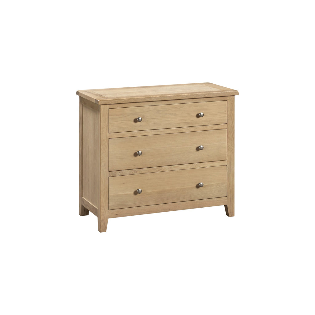 Tetbury 3 Drawer Chest in Natural Oak